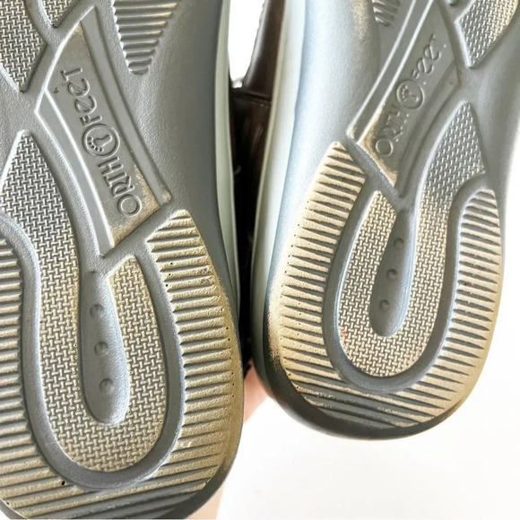 Orthofeet Pewter Faux‎ Leather Fisherman Sandals Women’s Size 12 Wide Orthopedic - Picture 8 of 10